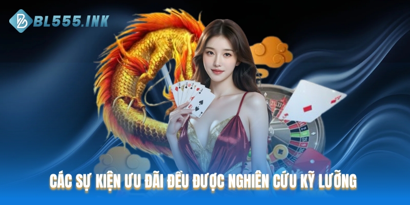 Các sự kiện ưu đãi đều được nghiên cứu kỹ lưỡng